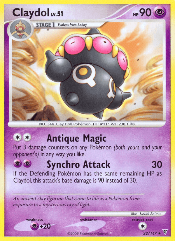 Claydol — Supreme Victors Pokémon TCG card by Kouki Saitou
