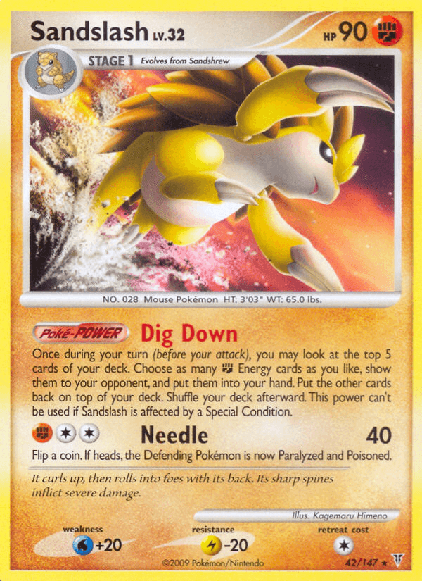 Sandslash — Supreme Victors Pokémon TCG card by Kagemaru Himeno