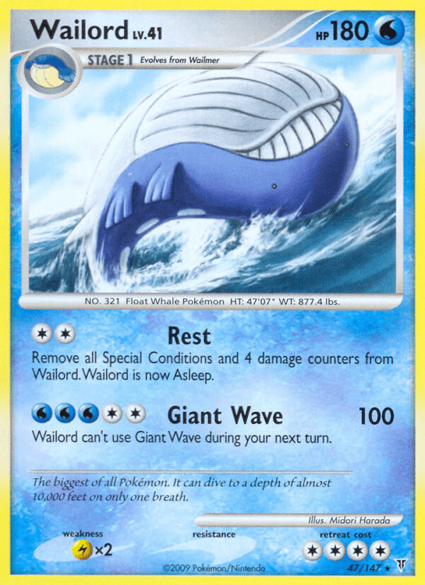 Wailord — Supreme Victors Pokémon TCG card by Midori Harada