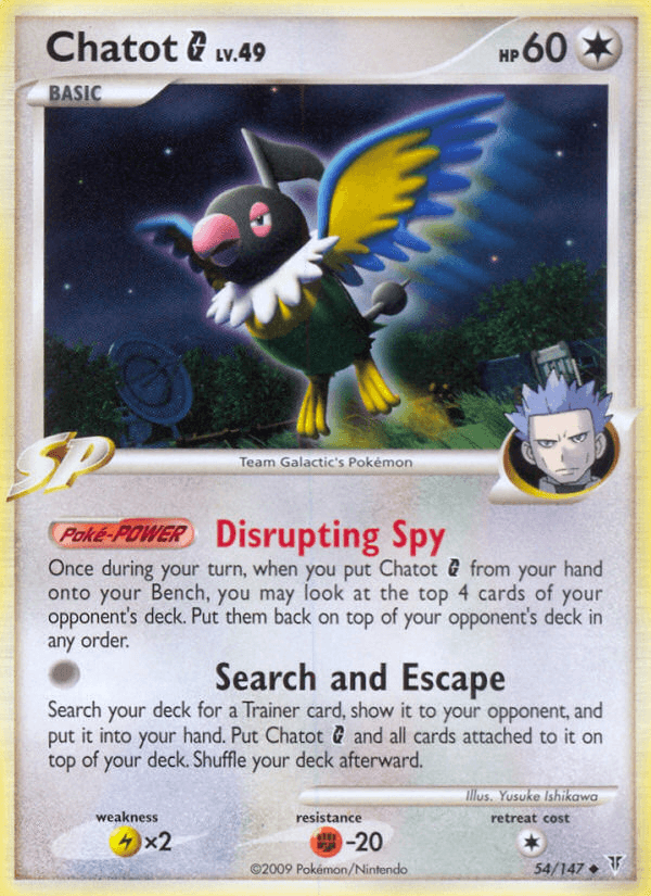 Chatot G — Supreme Victors Pokémon TCG card by Yusuke Ishikawa
