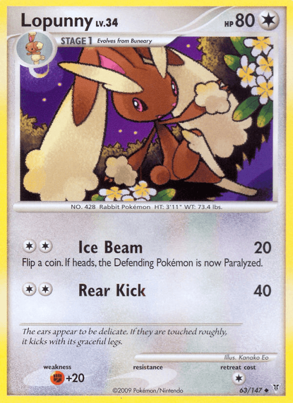 Lopunny — Supreme Victors Pokémon TCG card by Kanako Eo