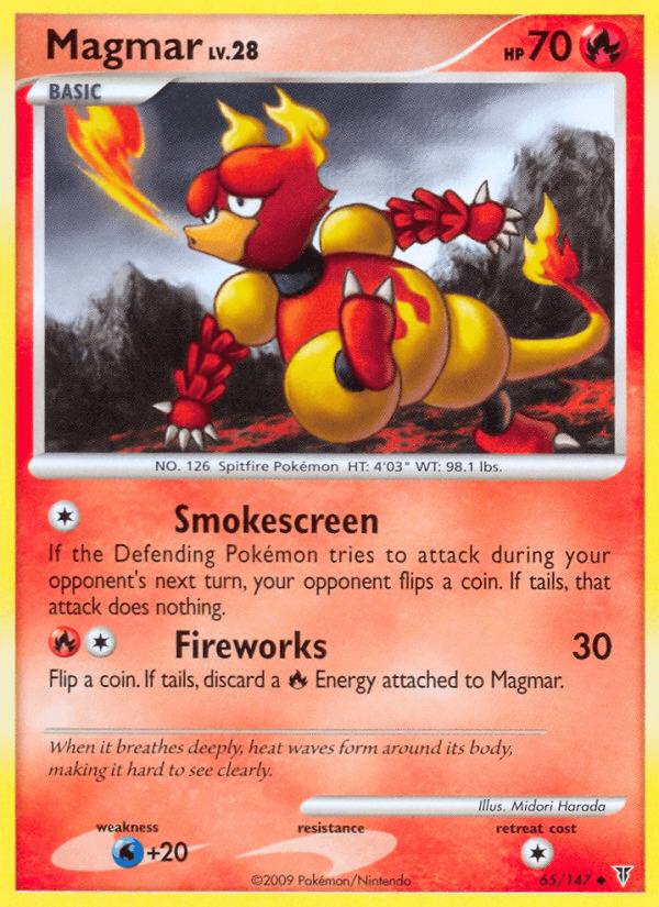 Magmar — Supreme Victors Pokémon TCG card by Midori Harada