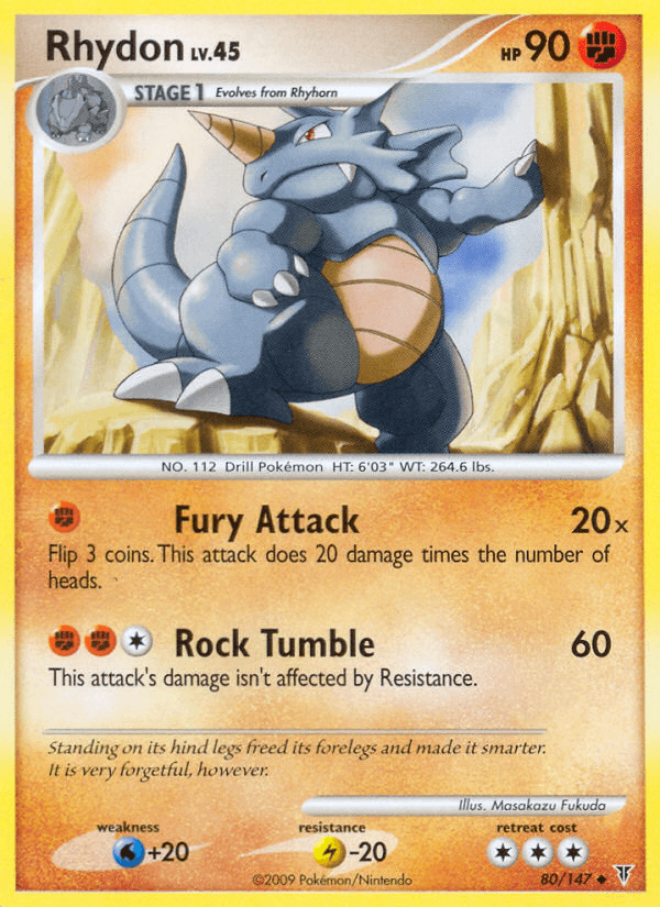 Rhydon — Supreme Victors Pokémon TCG card by Masakazu Fukuda
