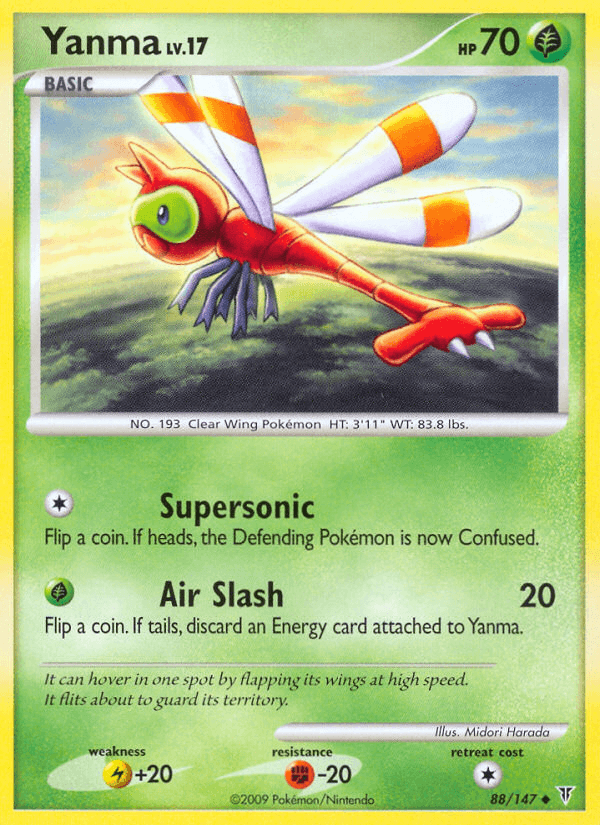 Yanma — Supreme Victors Pokémon TCG card by Midori Harada