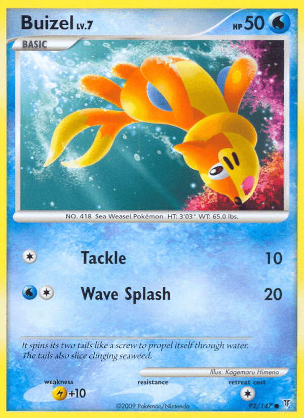 Buizel — Supreme Victors Pokémon TCG card by Kagemaru Himeno