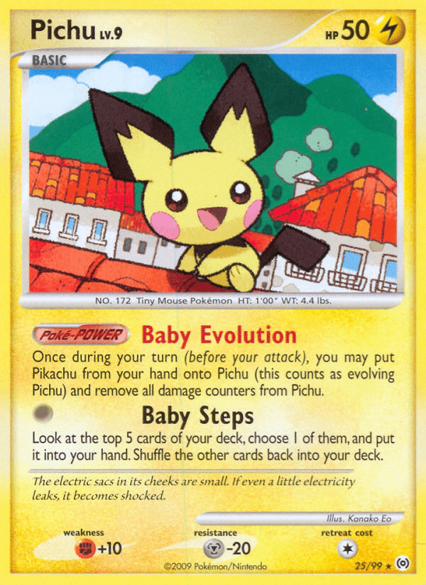 Pichu — Arceus Pokémon TCG card by Kanako Eo