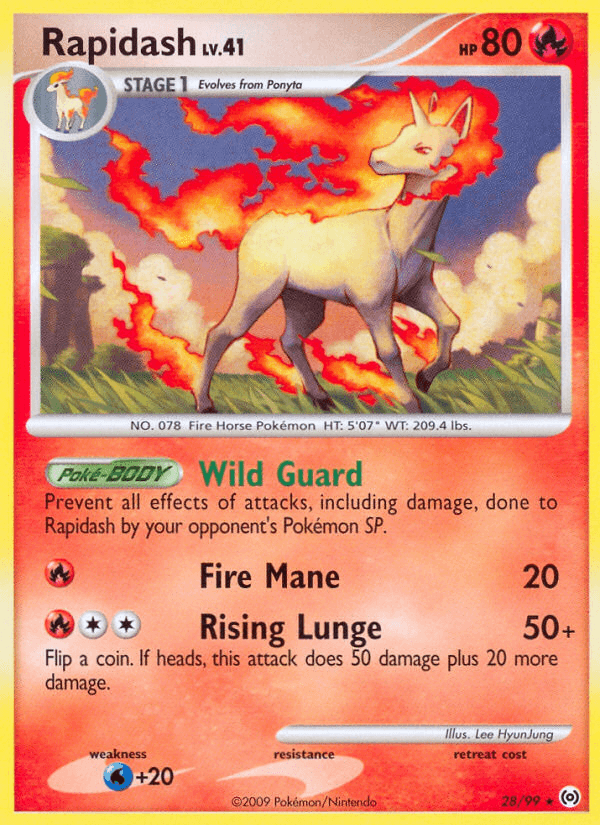 Rapidash (28) — Arceus Pokémon TCG card by Lee HyunJung