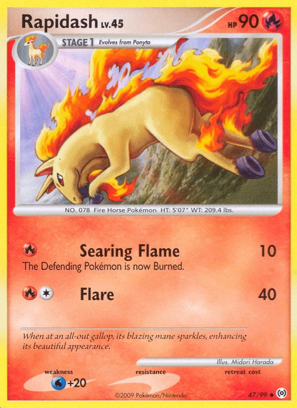 Rapidash (47) — Arceus Pokémon TCG card by Midori Harada