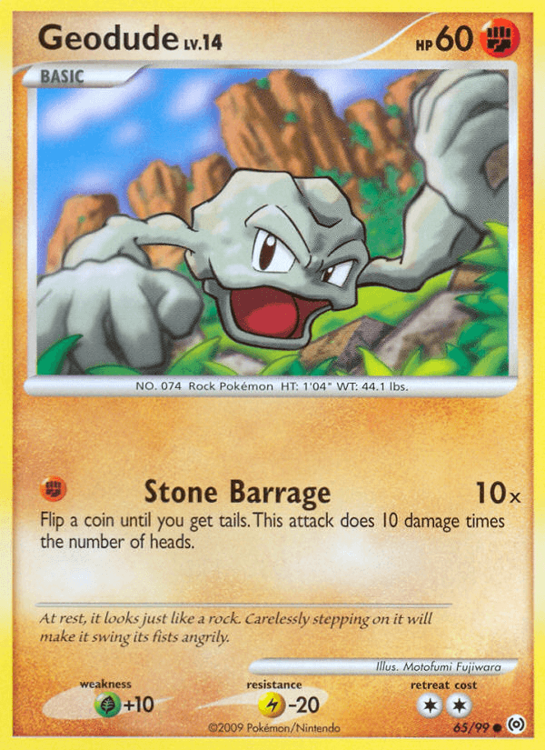 Geodude — Arceus Pokémon TCG card by Motofumi Fujiwara