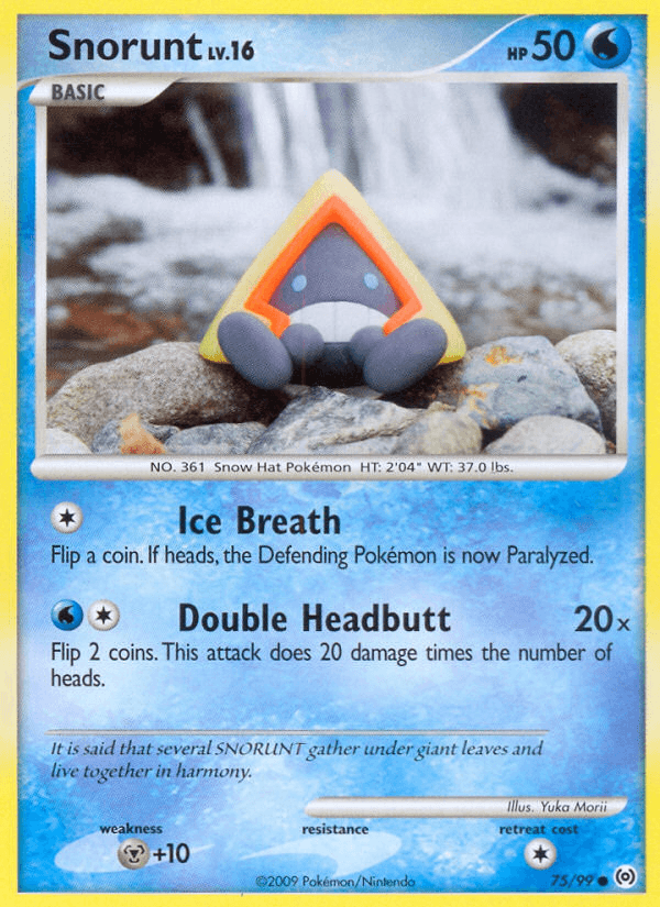 Snorunt — Arceus Pokémon TCG card by Yuka Morii