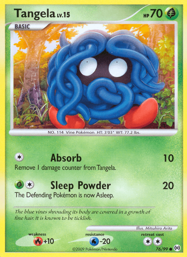 Tangela (76) — Arceus Pokémon TCG card by Mitsuhiro Arita