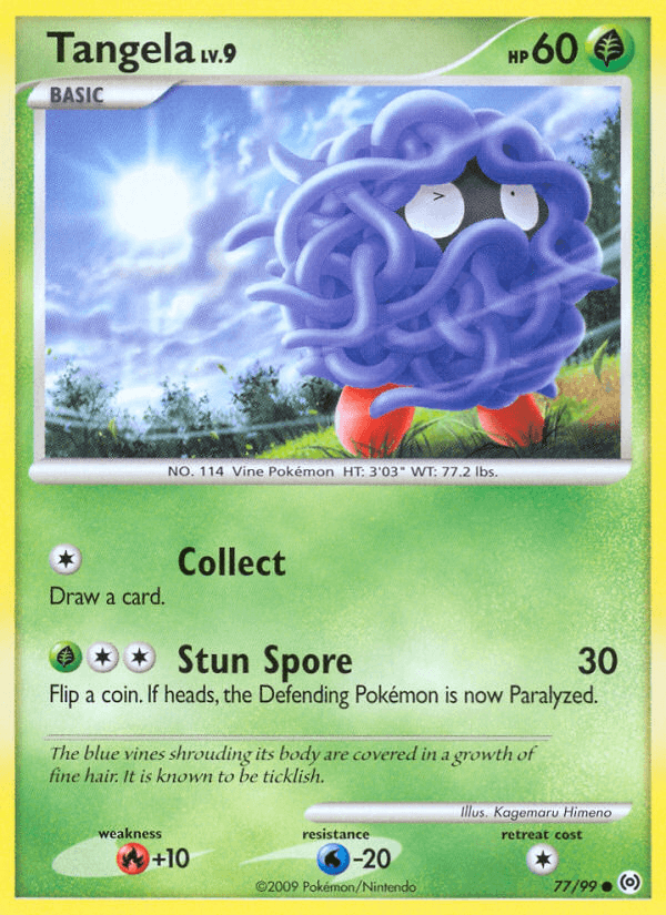 Tangela (77) — Arceus Pokémon TCG card by Kagemaru Himeno