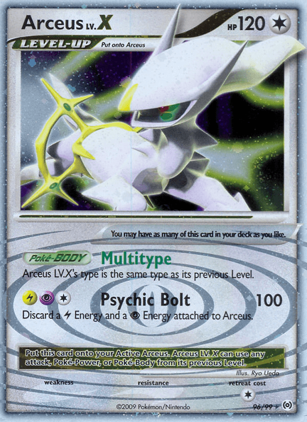 Arceus Lv.X (96) — Arceus Pokémon TCG card by Ryo Ueda