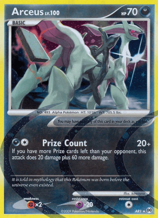 Arceus (AR1) — Arceus Pokémon TCG card by kawayoo