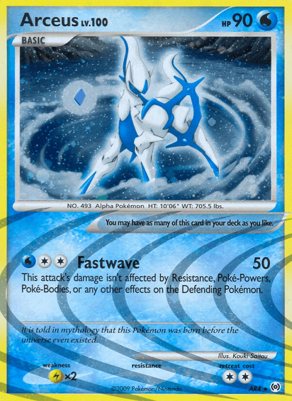 Arceus (AR4) — Arceus Pokémon TCG card by Kouki Saitou