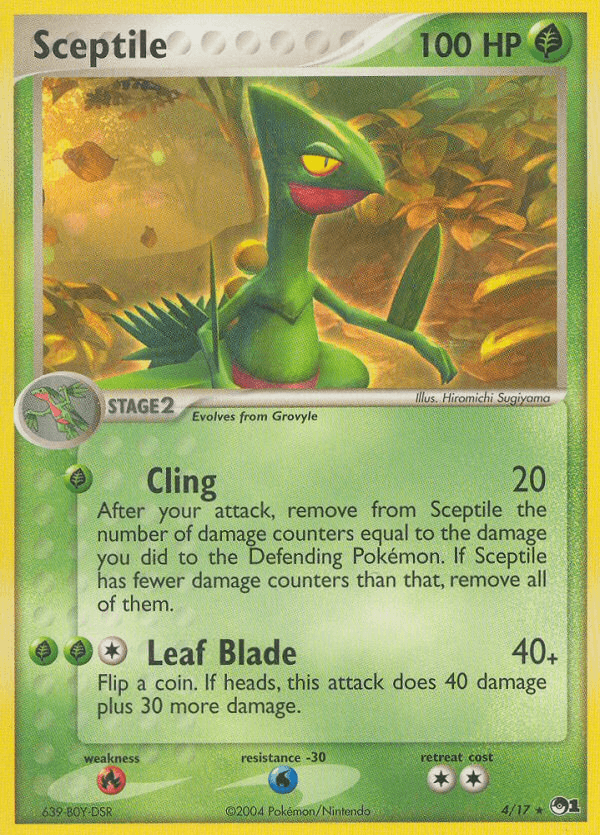 Sceptile — POP Series 1 Pokémon TCG card by Hiromichi Sugiyama