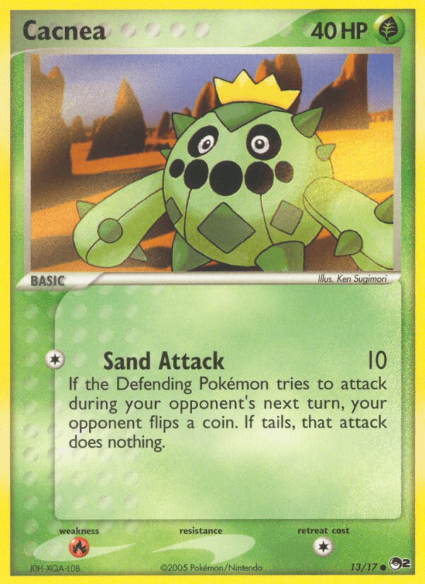 Cacnea — POP Series 2 Pokémon TCG card by Ken Sugimori