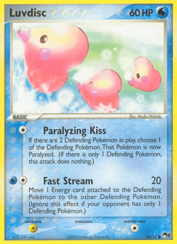 Luvdisc — POP Series 2 Pokémon TCG card by Atsuko Nishida