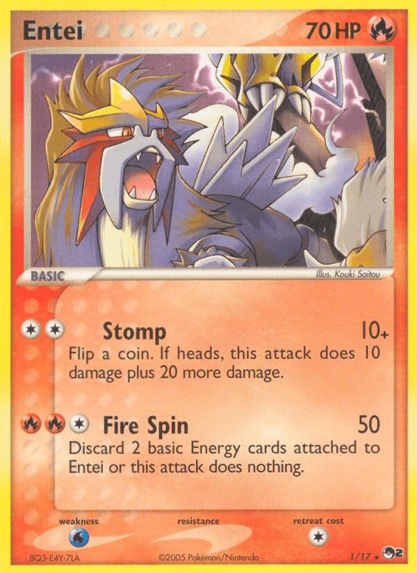 Entei — Pokémon TCG card