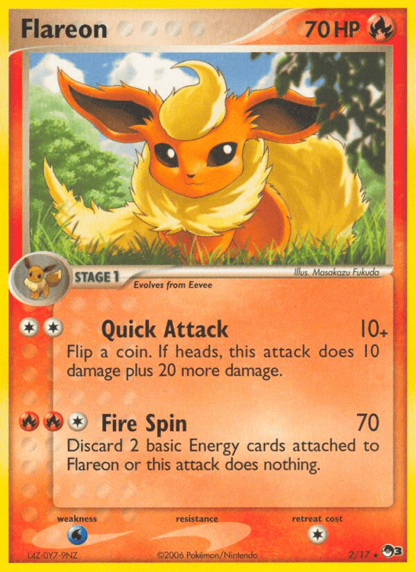 Flareon — POP Series 3 Pokémon TCG card by Masakazu Fukuda