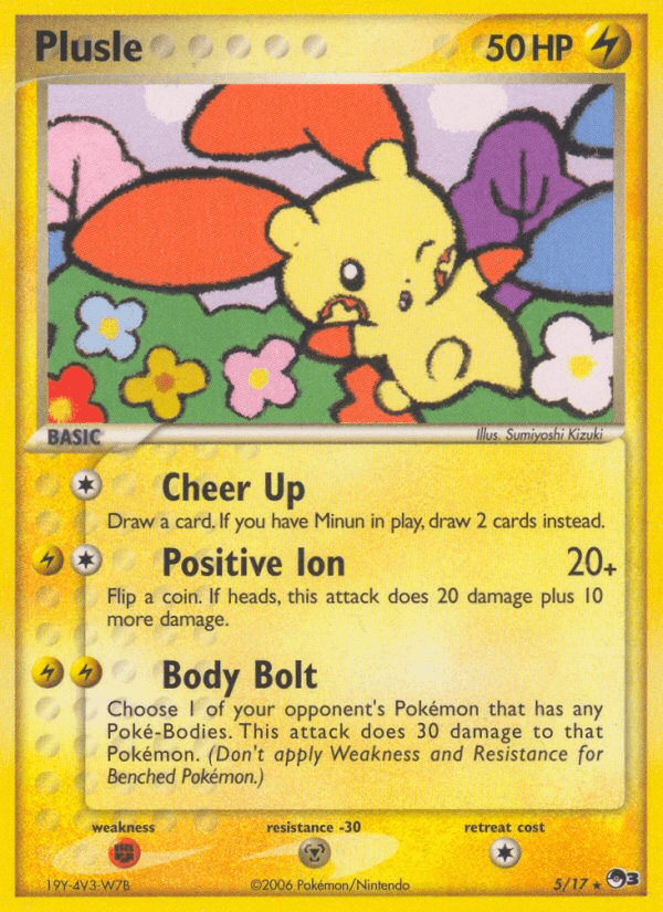 Plusle — POP Series 3 Pokémon TCG card by Sumiyoshi Kizuki