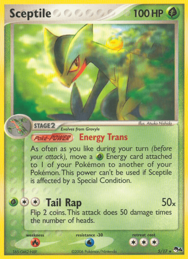 Sceptile — POP Series 4 Pokémon TCG card by Atsuko Nishida