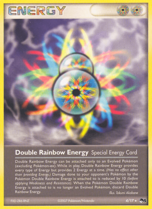 Double Rainbow Energy — POP Series 5 Pokémon TCG card by Takumi Akabane