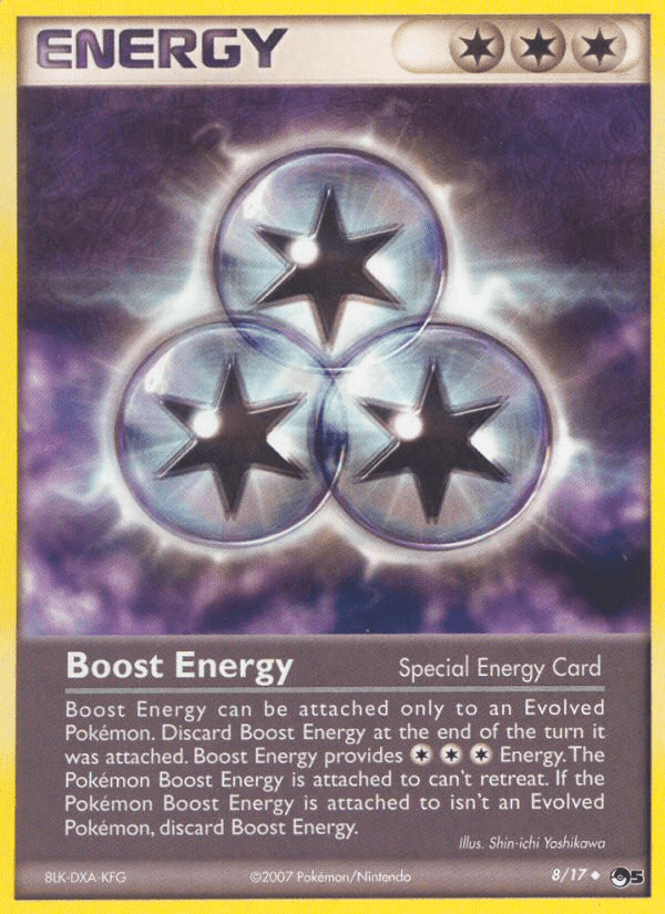 Boost Energy — POP Series 5 Pokémon TCG card by Shin-ichi Yoshikawa