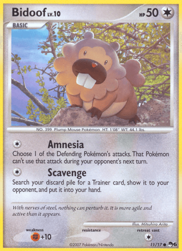 Bidoof — Pokémon TCG card