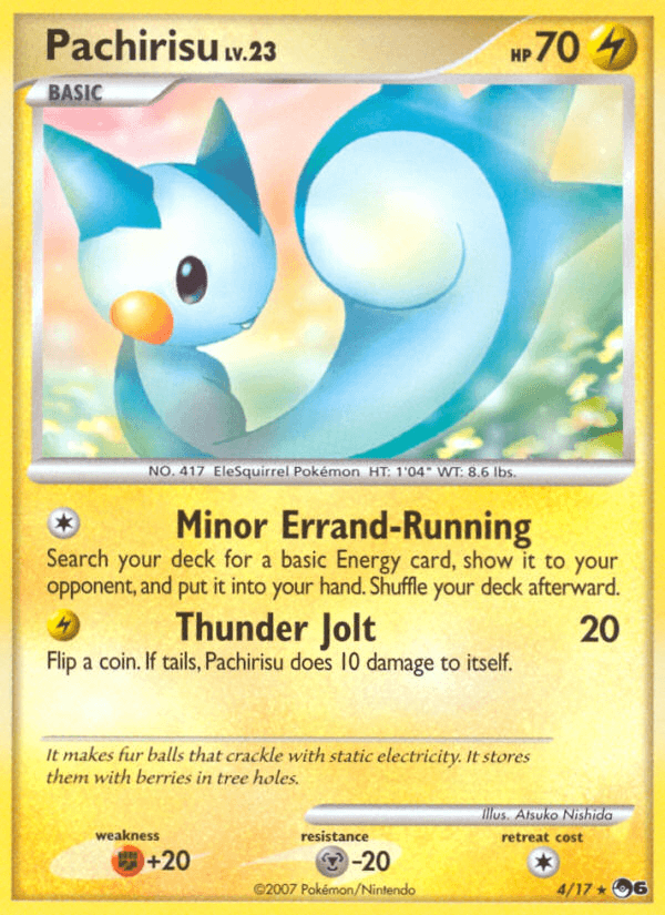 Pachirisu — POP Series 6 Pokémon TCG card by Atsuko Nishida