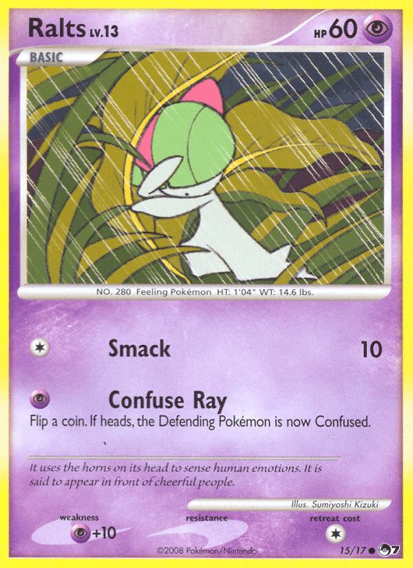 Ralts — POP Series 7 Pokémon TCG card by Sumiyoshi Kizuki
