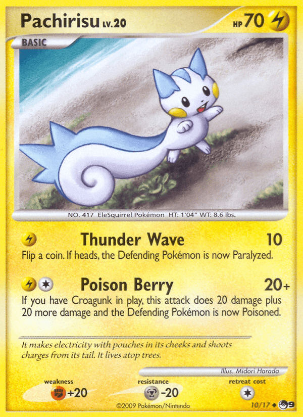 Pachirisu — POP Series 9 Pokémon TCG card by Midori Harada