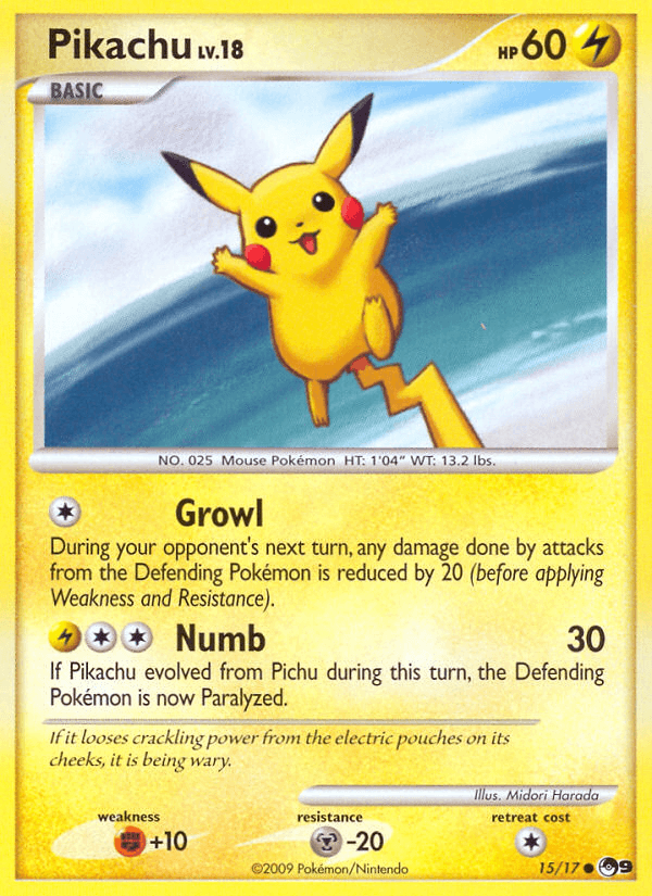 Pikachu — Pokémon TCG card