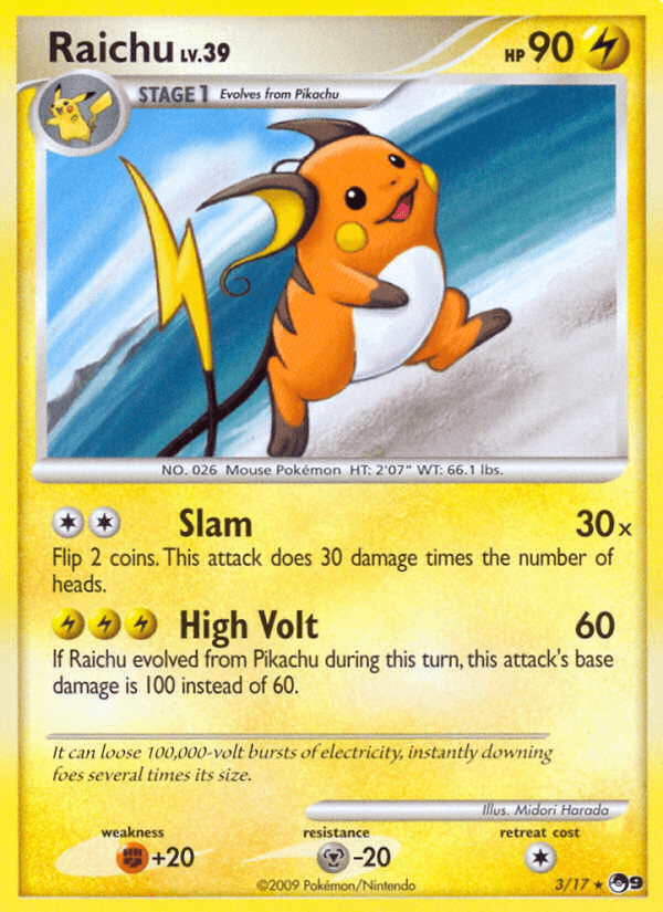 Raichu — Pokémon TCG card