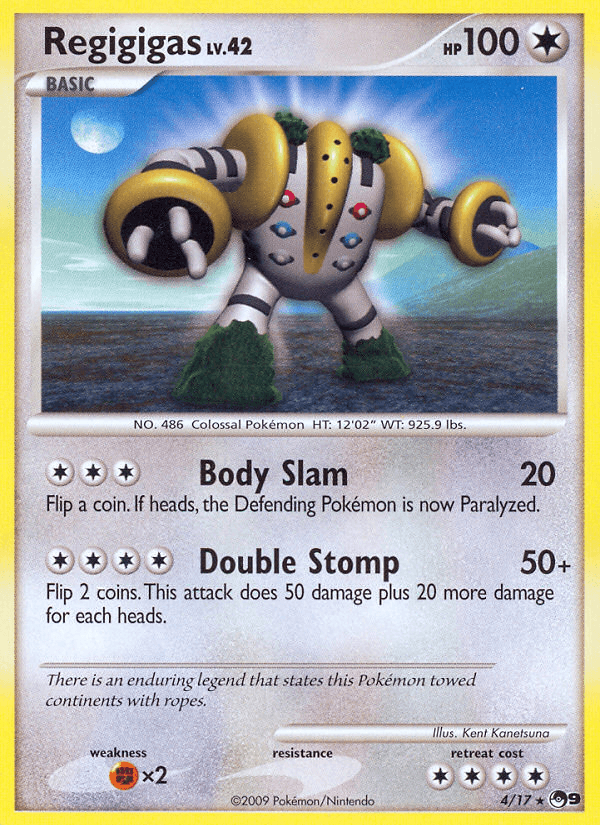 Regigigas — POP Series 9 Pokémon TCG card by Kent Kanetsuna