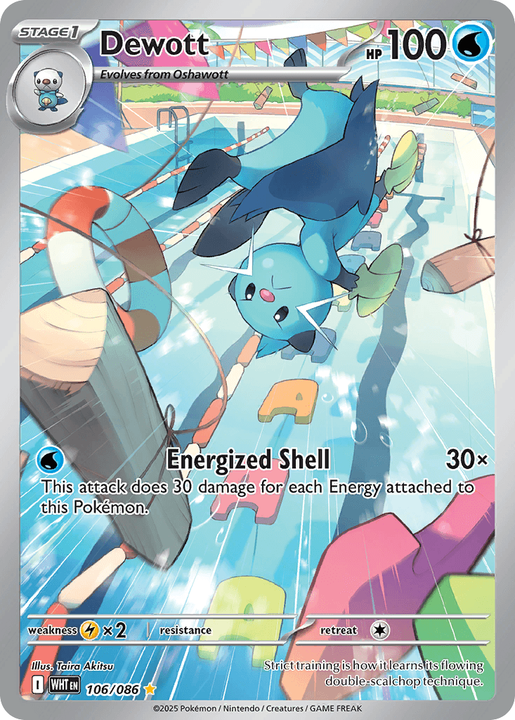 Dewott - 106/086 — SV: White Flare Pokémon TCG card by Taira Akitsu