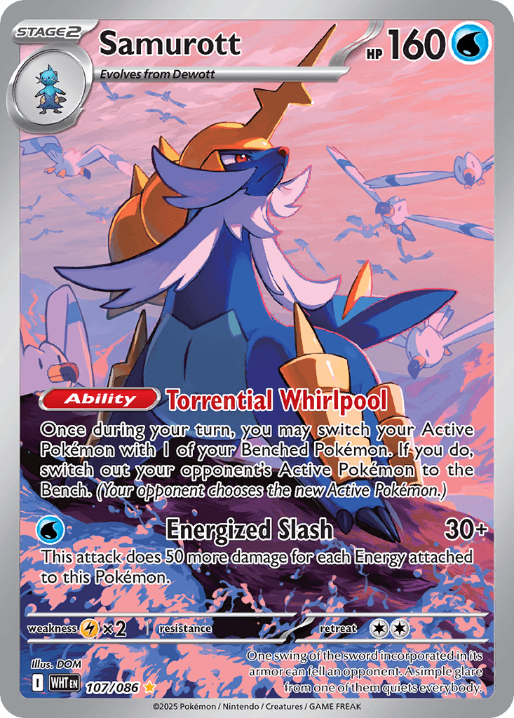 Samurott - 107/086 — SV: White Flare Pokémon TCG card by DOM