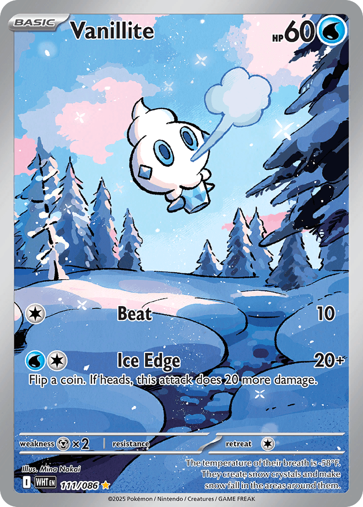 Vanillite - 111/086 — SV: White Flare Pokémon TCG card by Mina Nakai