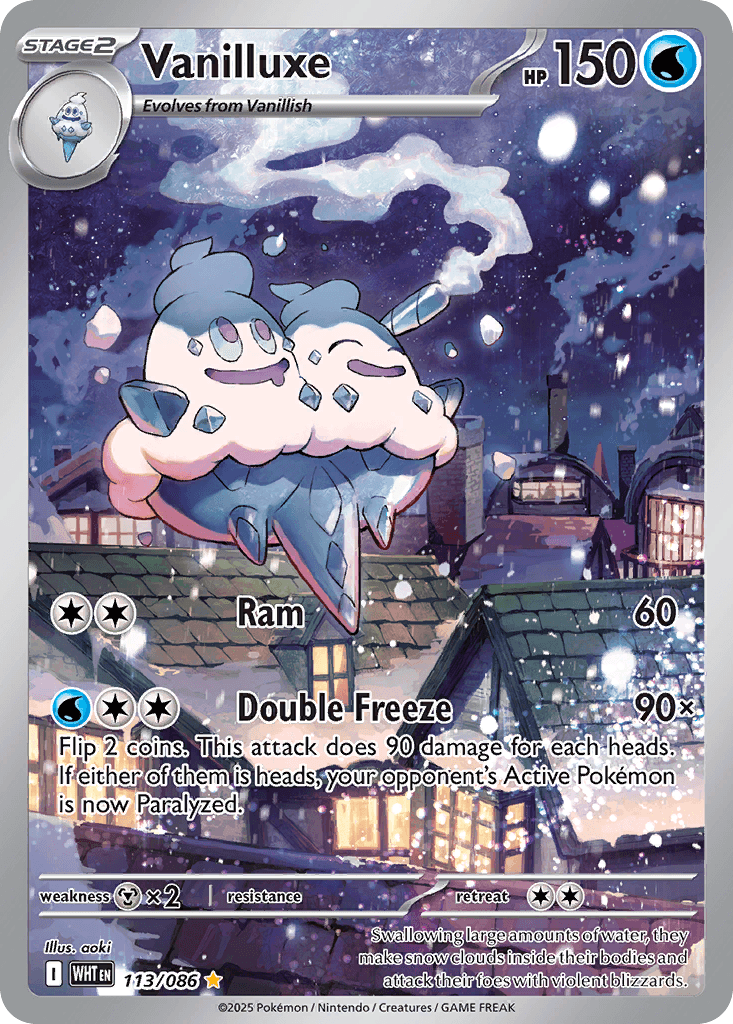 Vanilluxe - 113/086 — SV: White Flare Pokémon TCG card by aoki