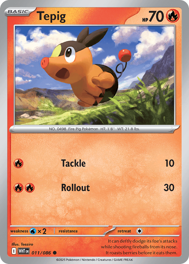 Tepig — SV: White Flare Pokémon TCG card by Teeziro