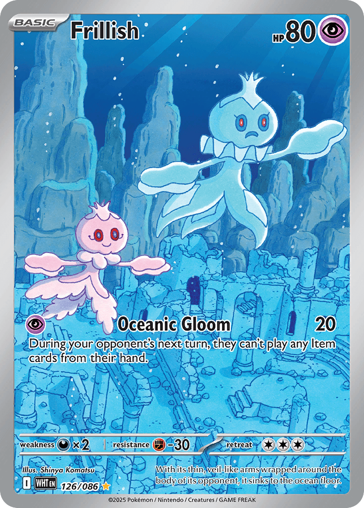 Frillish - 126/086 — SV: White Flare Pokémon TCG card by Shinya Komatsu
