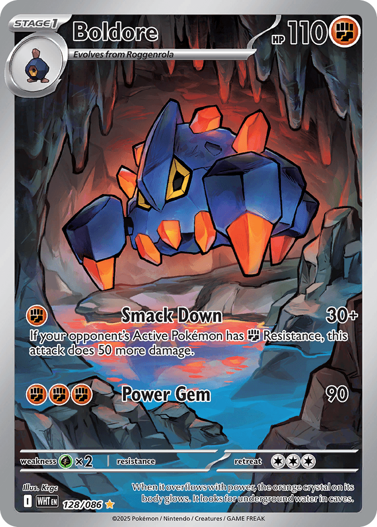 Boldore - 128/086 — SV: White Flare Pokémon TCG card by Miki K.K.