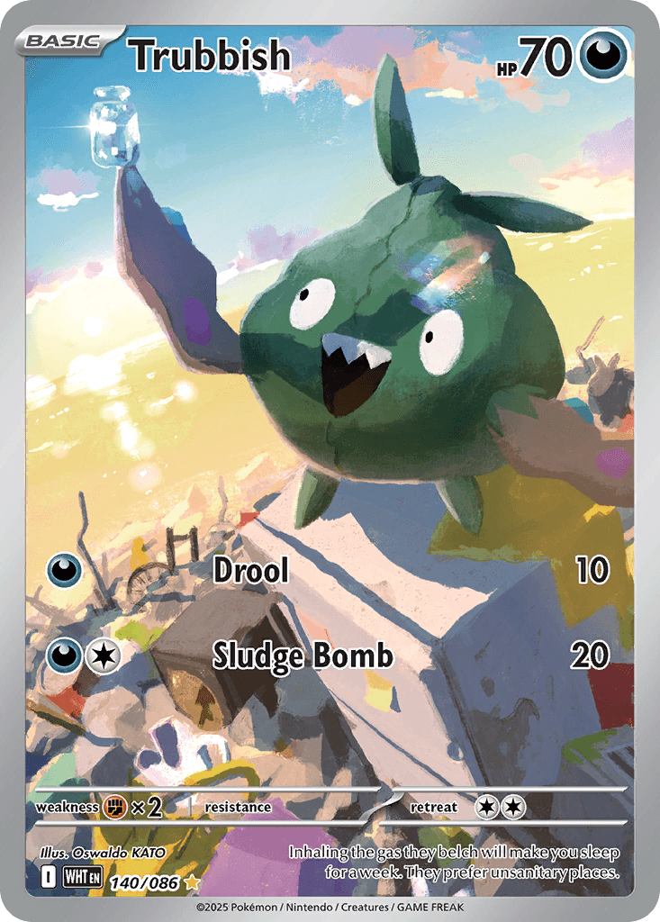 Trubbish - 140/086 — SV: White Flare Pokémon TCG card by Oswaldo KATO
