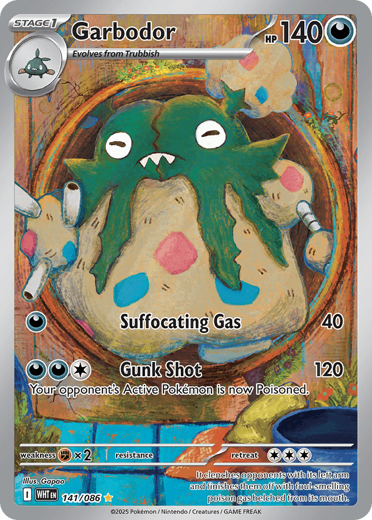 Garbodor - 141/086 — SV: White Flare Pokémon TCG card by Gapao
