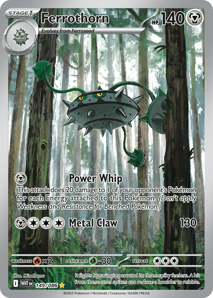 Ferrothorn - 149/086 — SV: White Flare Pokémon TCG card by Minahamu