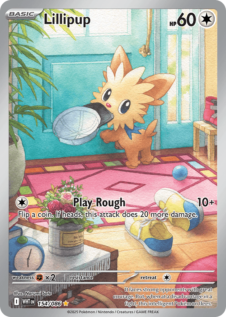 Lillipup - 154/086 — SV: White Flare Pokémon TCG card by Narumi Sato