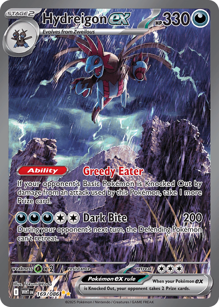 Hydreigon ex - 169/086 — Pokémon TCG card