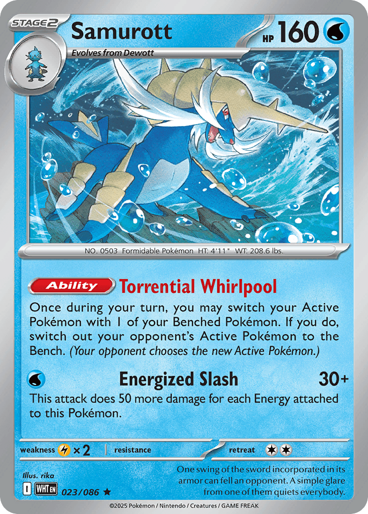 Samurott — SV: White Flare Pokémon TCG card by rika