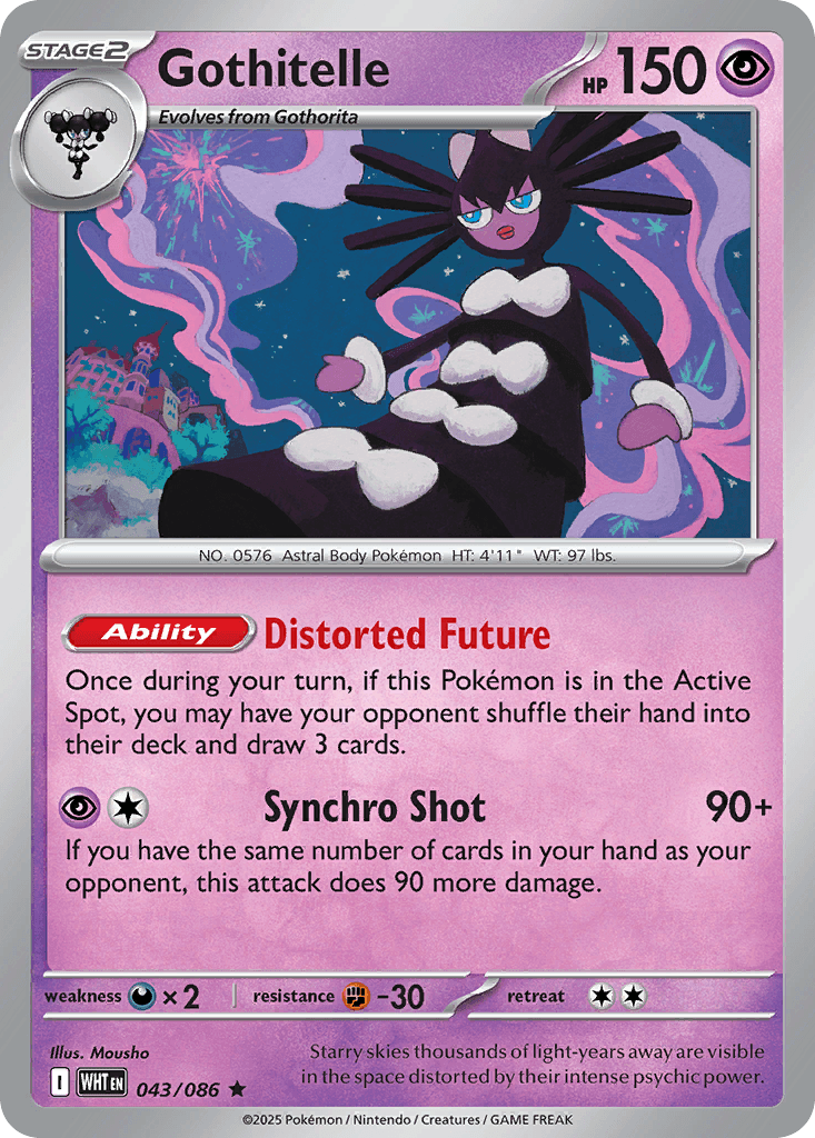 Gothitelle — SV: White Flare Pokémon TCG card by Mousho