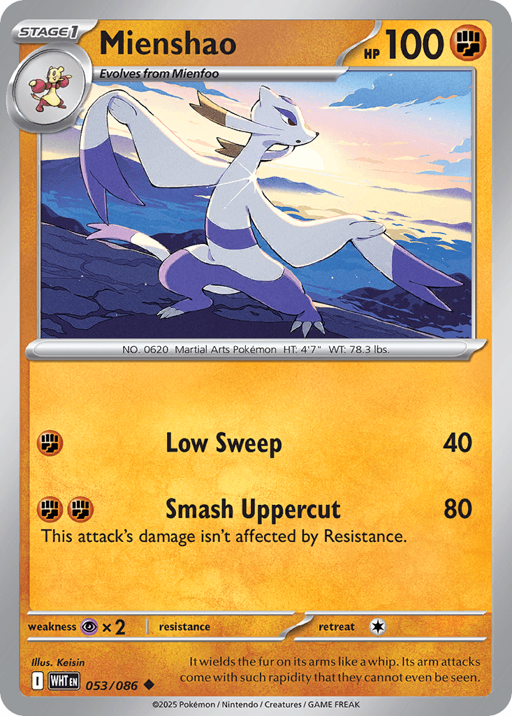 Mienshao (Master Ball Pattern) — SV: White Flare